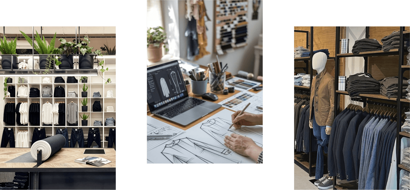 Djontier shop, studio, and fittings